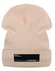 IM NOT BEBE iapka flis beige