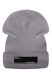 IM NOT BEBE iapka flis dark grey