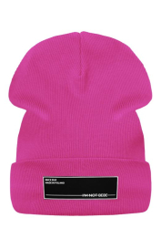 IM NOT BEBE iapka flis dark pink (fuchsia)