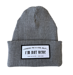 IM NOT BEBE iapka KID light grey melange