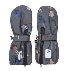 Minymo rukavice so zipsom Dark Gull Grey