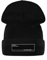 IM NOT BEBE iapka flis black